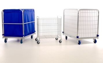 Wózek pralniczy – niezastąpiony sprzęt w każdej pralni Wózek pralniczy